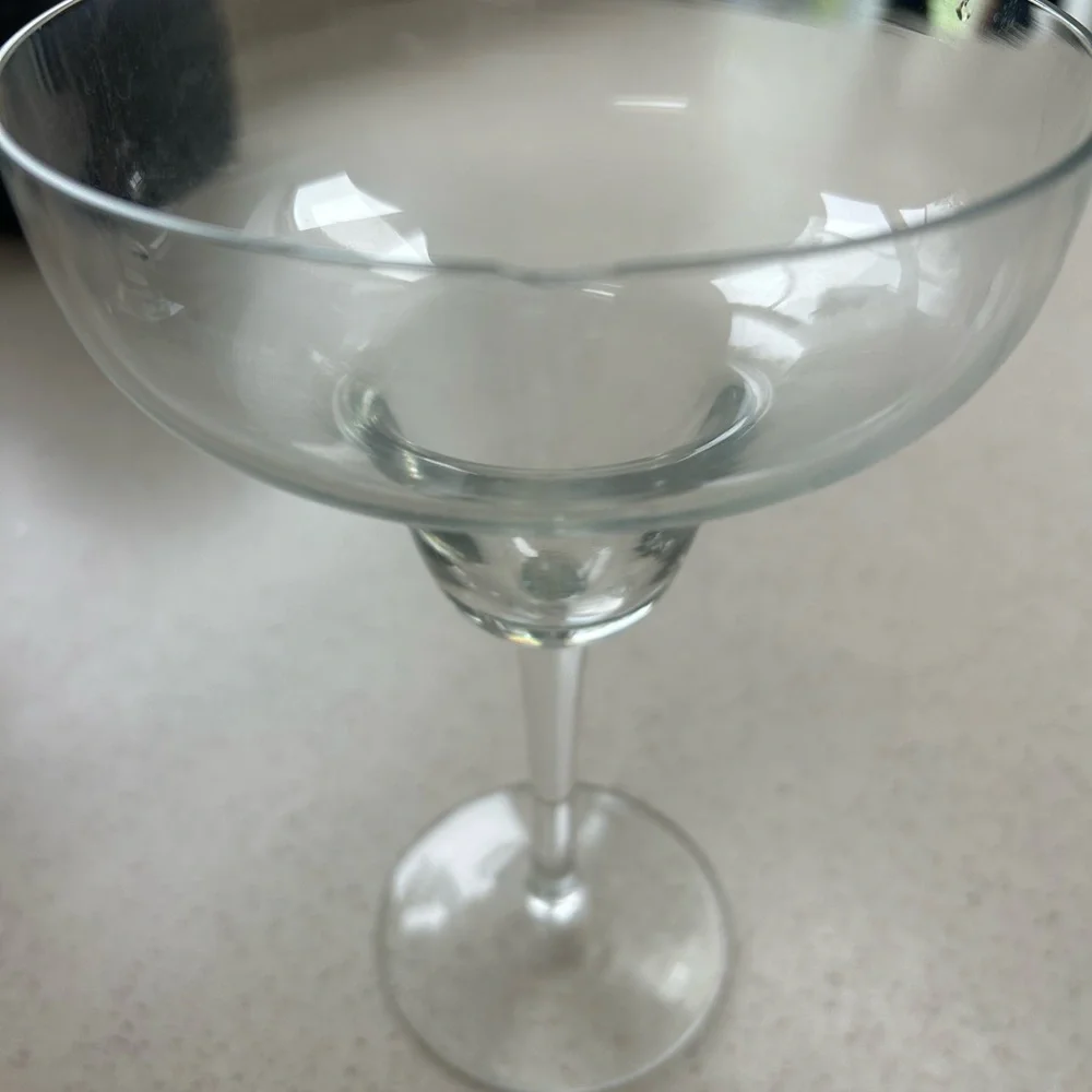 6 Crate and Barrel Traditional Margarita Glasses.
